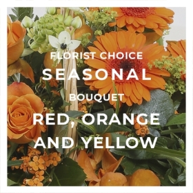 Florist Choice Bouquet   Red, Orange and Yellow